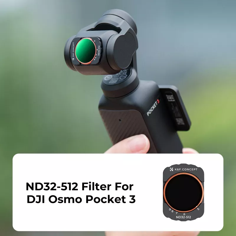 KF Filtro ND variabile ND32-ND512 Nano-X per DJI Osmo Pocket 3