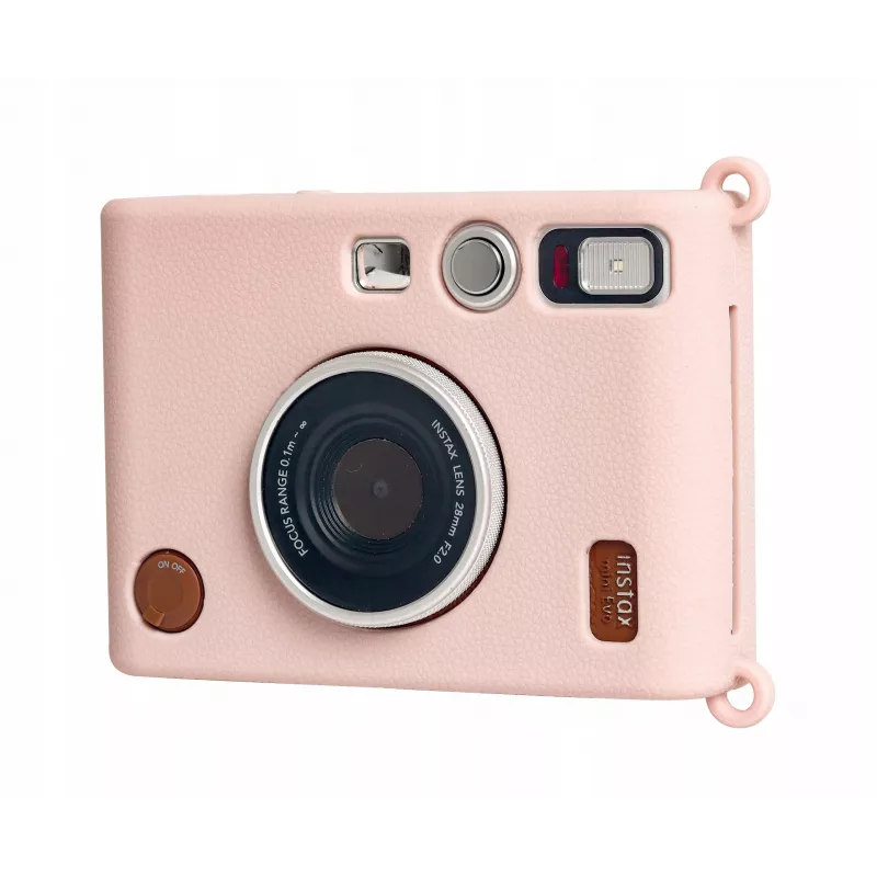 Custodia in silicone LOVEINSTANT per Fujifilm Instax Mini Evo, rosa