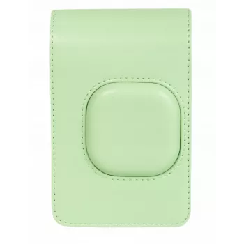 Borsa in pelle PU verde LOVEINSTANT per Fujifilm Instax Mini LiPlay - custodia vintage per fotocamera con tracolla regolabile