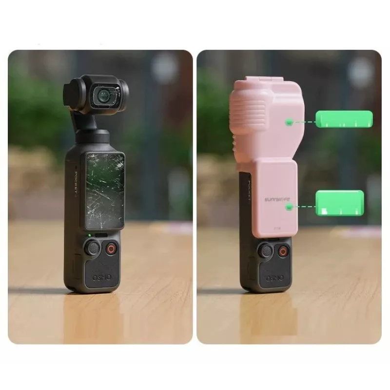 SUNNYLIFE custodia protettiva per DJI Osmo Pocket 4 - rosa