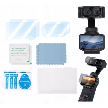 SUNNYLIFE 2x vetro protettivo 9H per display LCD e lente per Insta360 Luna Ultra / LU-BHM248-2