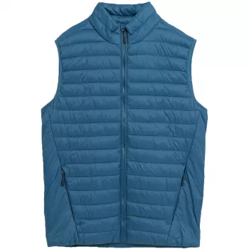 4F Gilet in denim uomo M062 - abbottonatura senza maniche, vestibilità regolare, XL