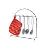 LEAN TOYS 6722 Set pentole e padelle in acciaio inox per bambini, 23 pezzi con utensili e cibo giocattolo, argento