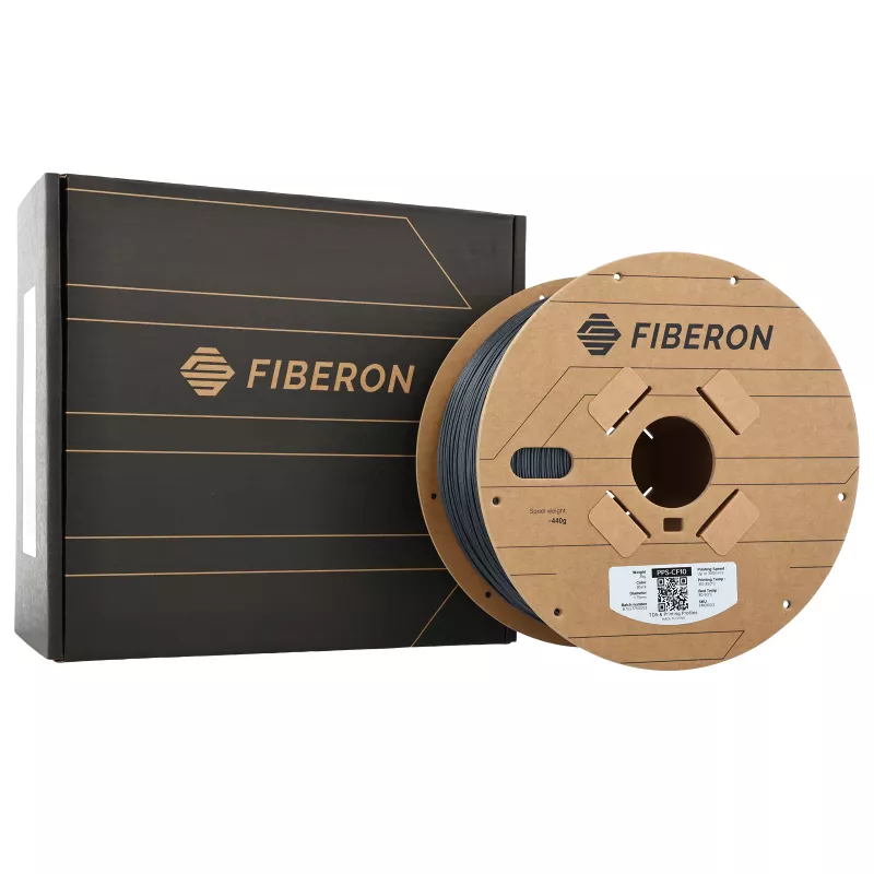 Polymaker Fiberon PPS-CF10 Filamento per stampante 3D, 1,75 mm, 3 kg, nero
