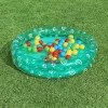 Bestway 51141 piscina da giardino gonfiabile con 50 palline, trasparente con pois, 91 cm