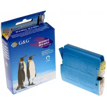 G&G cartuccia d'inchiostro compatibile per Brother LC-970C/LC-1000C ciano (400 pagine, 11ml, smart chip)