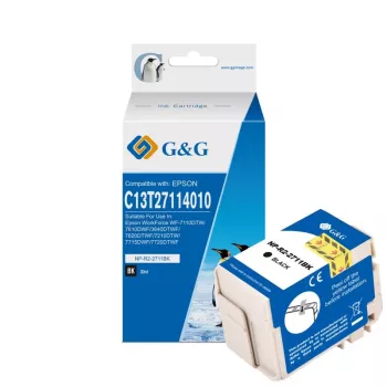 G&G cartuccia d'inchiostro nero alta resa compatibile per Epson 27XL T2711 C13T27114012