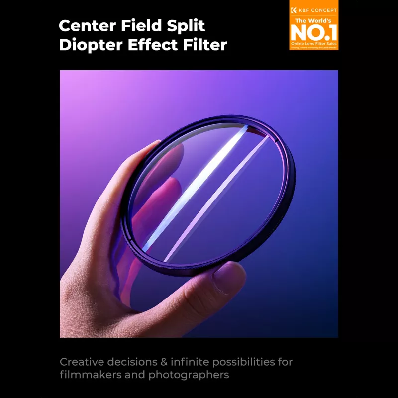 KF Concept 82mm Nano-B Center Field Split Diopter filtro +0.5
