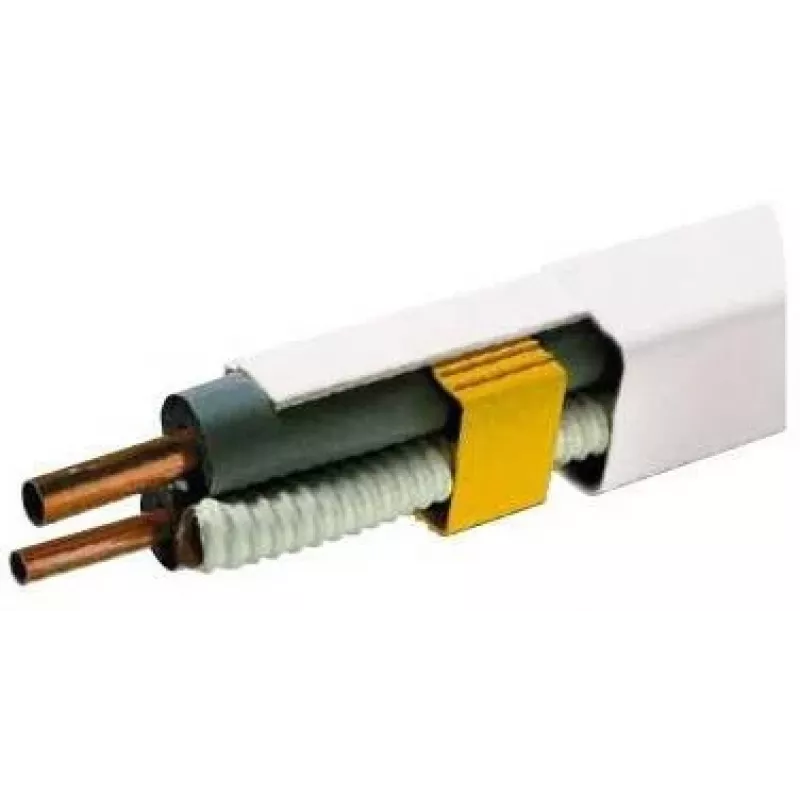 IVENSIS IPWP80 Presa a muro in fibra ottica bianca con 2 adattatori SC simplex, cassetta di giunzione integrata, plastica ABS, IP20