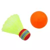 LEAN TOYS Racchette da badminton per bambini animali giallo rosa