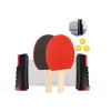 LEAN TOYS Set ping pong con rete, 2 racchette e 3 palline
