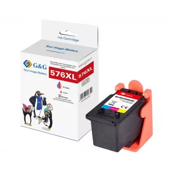 G&G Cart. Canon CL-576XL XXL capacità: 13,5ml colore/400 pag.