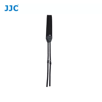 JJC cinghia a tracolla in neoprene per fotocamera, regolabile, nero