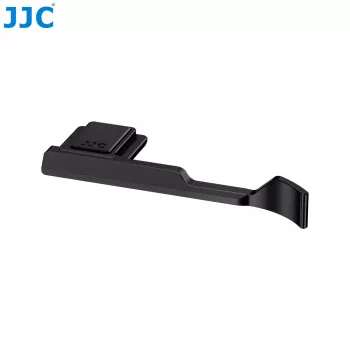 JJC supporto per pollice per fotocamera Fujifilm X-M5 - rinforzo impugnatura in lega di alluminio con montaggio su slitta flash, nero