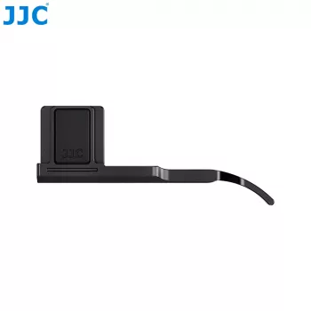 JJC supporto per pollice per fotocamera Fujifilm X-M5 - rinforzo impugnatura in lega di alluminio con montaggio su slitta flash, nero