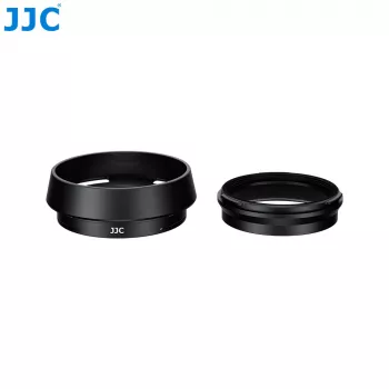 JJC LH-JXHALF paraluce con anello adattatore per filtri da 37 mm per Fujifilm X Half, nero