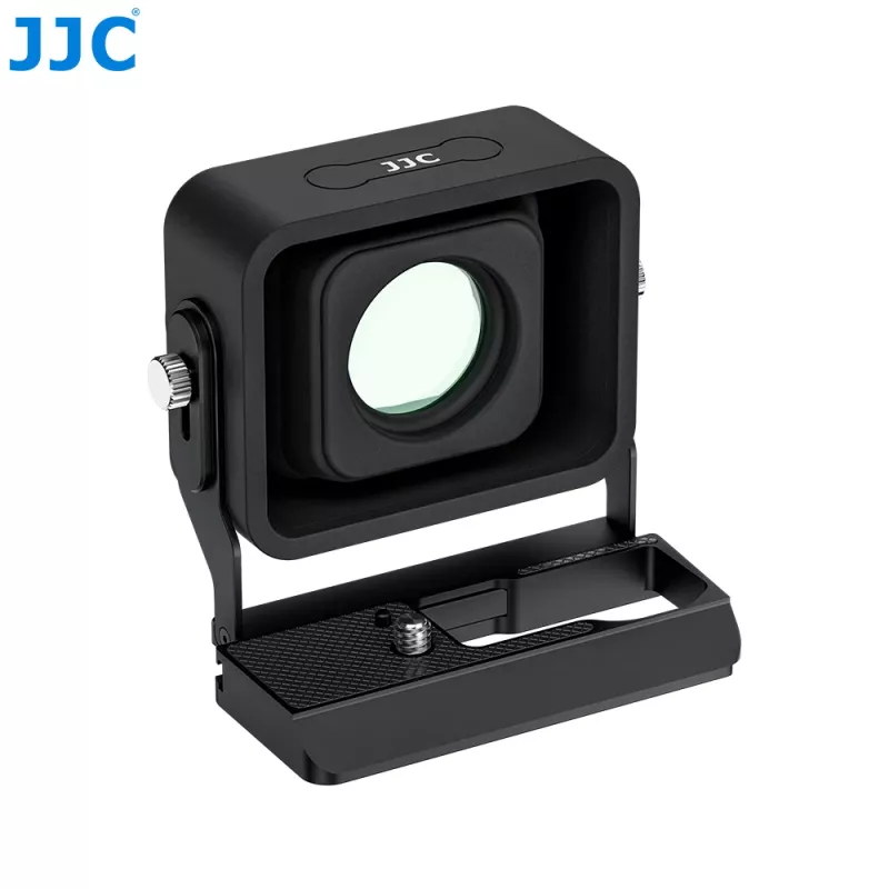 JJC LVF-BF lente d'ingrandimento LCD 3x per Sigma fp / fp L con piastra a sgancio rapido Arca-Swiss e compatibilità Peak Design Capture Clip V3 (nero)