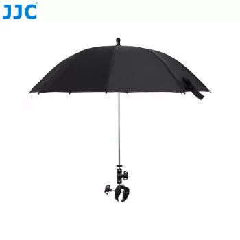 JJC ombrello per fotocamera con supporto Super-Clamp, apertura ganasce 63 mm, filettatura 1/4