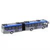 LEAN TOYS autobus articolato della polizia RC con telecomando e luci, grigio 1:32