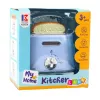 LEAN TOYS tostapane per cucina dei bambini con toast pop-up, giocattolo in legno blu