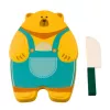 LEAN TOYS set taglia frutta con tagliere e coltello, accessorio educativo per bambini