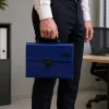 LEAN organizer a fisarmonica per documenti, 13 scomparti, blu, A4