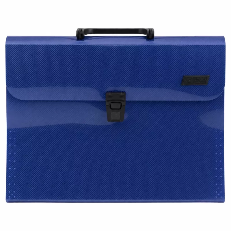 LEAN organizer a fisarmonica per documenti, 13 scomparti, blu, A4