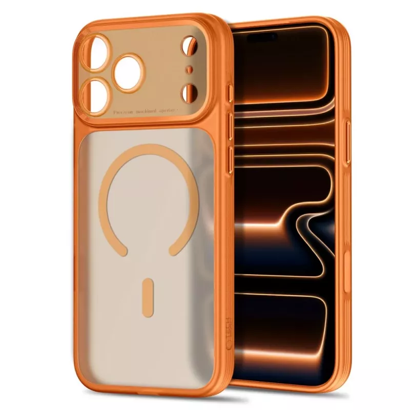 TECH-PROTECT MagPrime cover MagSafe per iPhone 17 Pro Max / 18 Pro Max - Cosmic Orange opaco