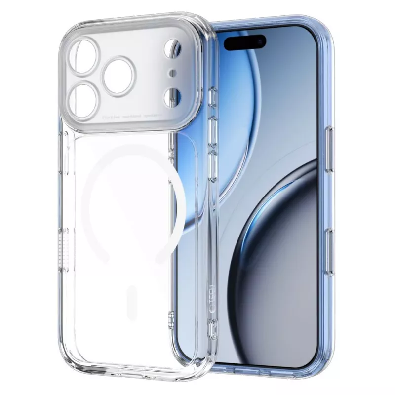 Tech-Protect MagPeak cover MagSafe trasparente per iPhone 17 Pro Max / 18 Pro Max
