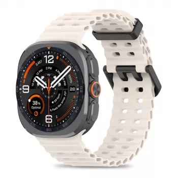 Tech-Protect Iconband Pro bracciale per Samsung Galaxy Watch Ultra 1/2 47mm Starlight cinturino sportivo in fluoroelastomero