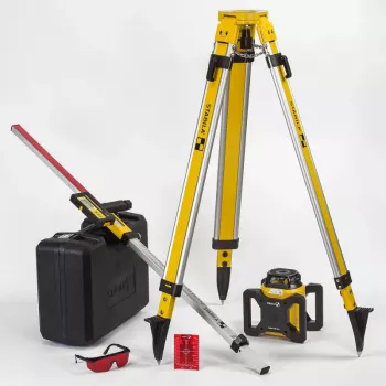 STABILA LAR 160 set laser rotativo 5 pezzi con ricevitore, treppiede, stadia e valigia