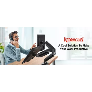 Redragon GMK-915 microfono USB a condensatore con treppiede