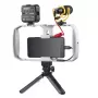 Godox VK1-UC kit vlogging con microfono USB-C, luce LED e treppiede per smartphone