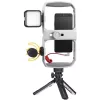 Godox VK1-UC kit vlogging con microfono USB-C, luce LED e treppiede per smartphone