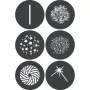 Godox GP GS3 set gobo per attacchi di proiezione (6 motivi, 66 mm)