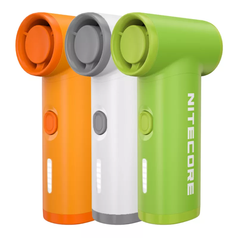 Nitecore NEF Nano ventilatore portatile bianco - ricaricabile USB-C, 3 velocità, batteria 2500mAh