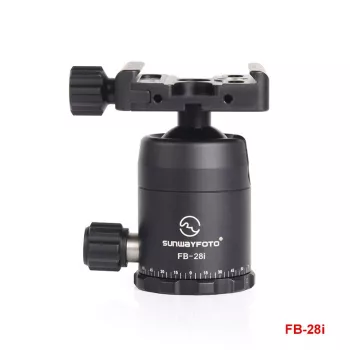 Sunwayfoto FB-28i testa a sfera con morsetto Arca-Swiss, portata 12 kg, sfera 28 mm, alluminio anodizzato