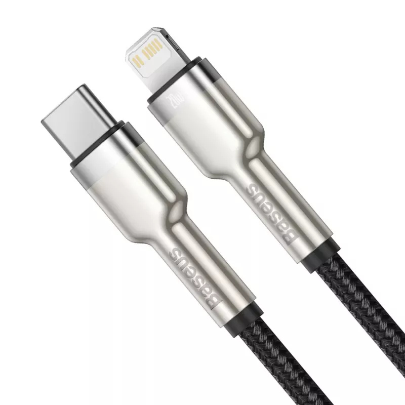 Baseus Cafule cavo di ricarica rapida USB-C a Lightning PD 20W 0,25 m nero