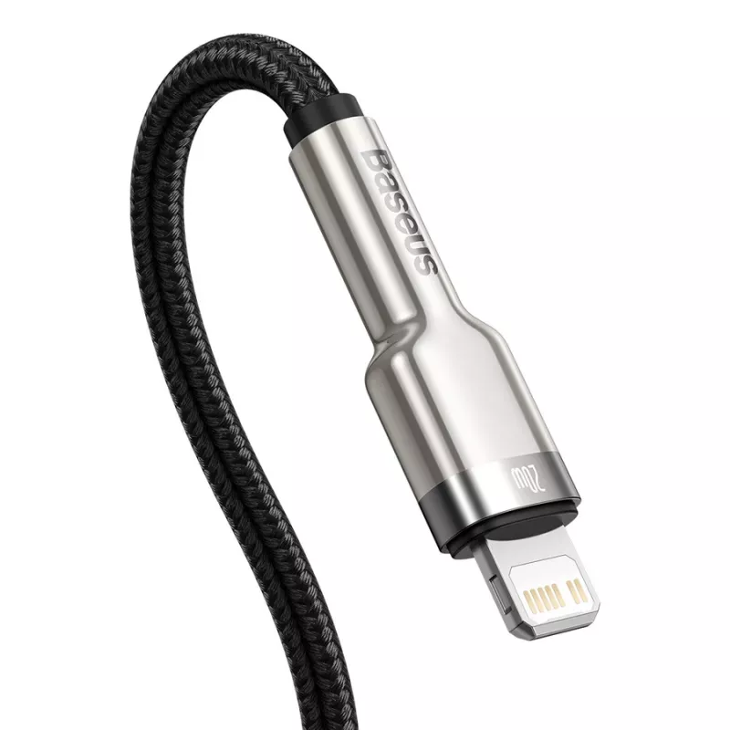Baseus Cafule cavo di ricarica rapida USB-C a Lightning PD 20W 0,25 m nero