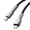 Baseus Cafule cavo di ricarica rapida USB-C a Lightning PD 20W 0,25 m nero