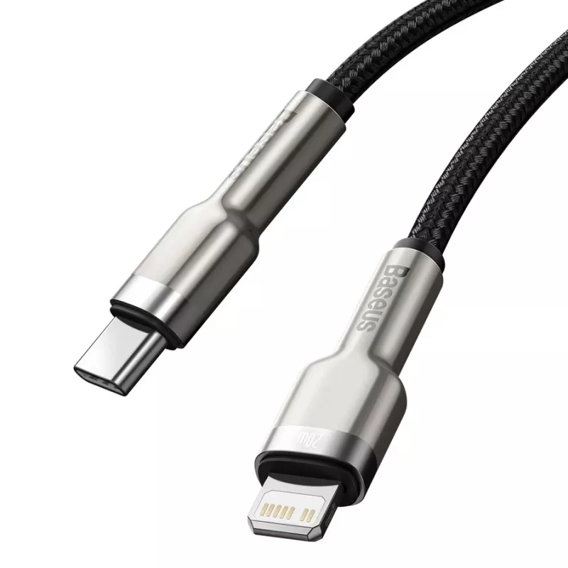 Baseus Cafule cavo di ricarica rapida USB-C a Lightning PD 20W 0,25 m nero