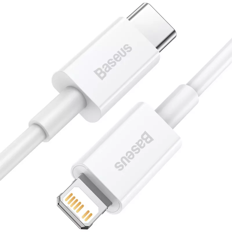 Baseus Superior Series cavo USB-C a Lightning 0,25 m bianco, ricarica rapida PD 20W e sincronizzazione dati