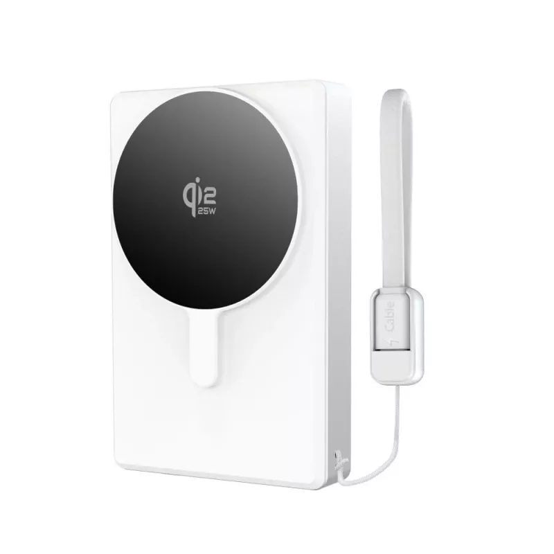 TECH-PROTECT PB40 LIFEMAG power bank MagSafe 10000mAh 25W Qi2.2 bianco/argento