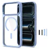 Tech-Protect Magmat MagSafe Clear Case per iPhone 17 Pro / 18 Pro - cornice azzurra