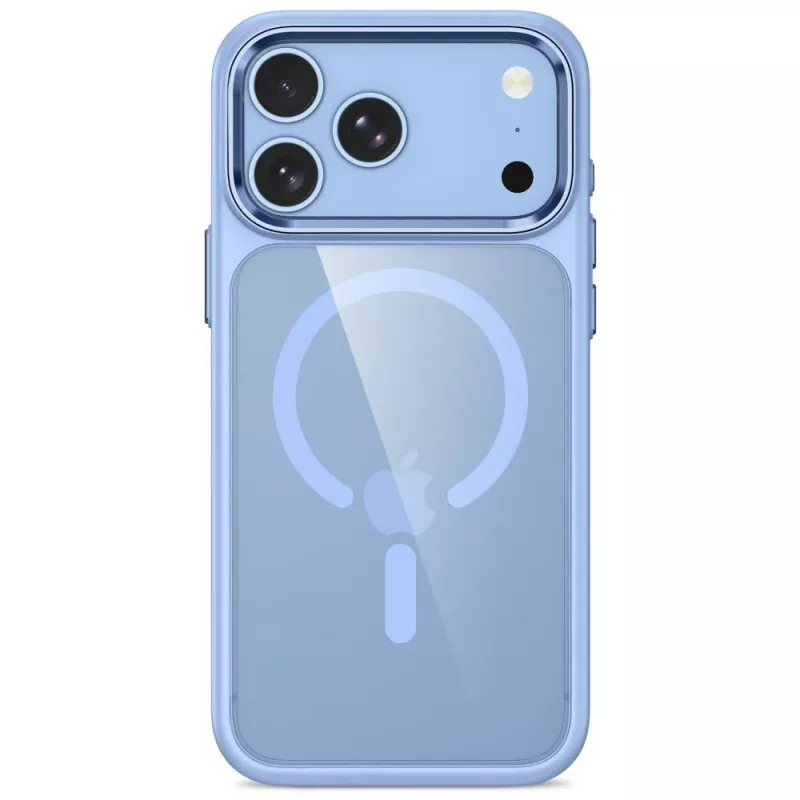 Tech-Protect Magmat MagSafe Clear Case per iPhone 17 Pro / 18 Pro - cornice azzurra