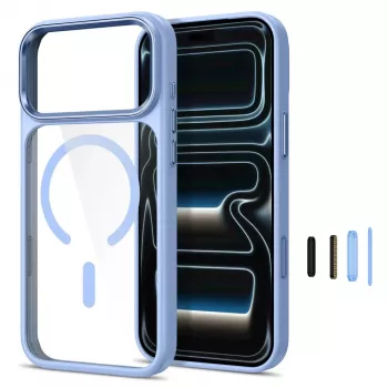 Tech-Protect Magmat MagSafe Clear Case per iPhone 17 Pro Max / 18 Pro Max - azzurro/trasparente