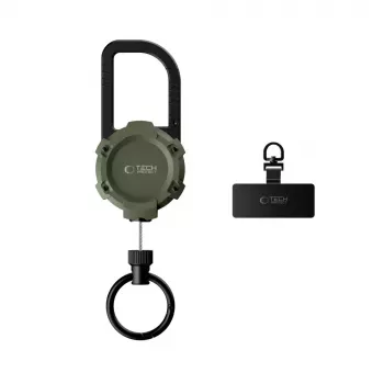 TECH-PROTECT ATH03 Urbanloop supporto antifurto per Apple AirTag, verde militare
