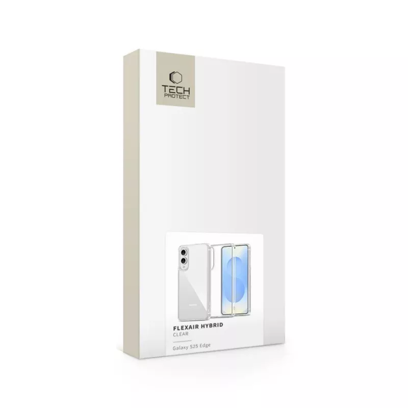 Tech-Protect Flexair Hybrid custodia per Samsung Galaxy S25 Edge - trasparente