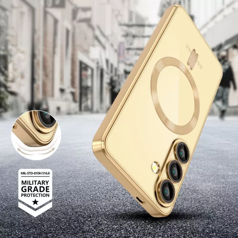 Tech-Protect Magflex custodia MagSafe Samsung Galaxy S25 Edge oro lucido