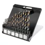 NEO TOOLS set punte trapano per metallo HSS-CNC, 124°, Pro-Tec, 1,0-10,0 mm, 19 pezzi